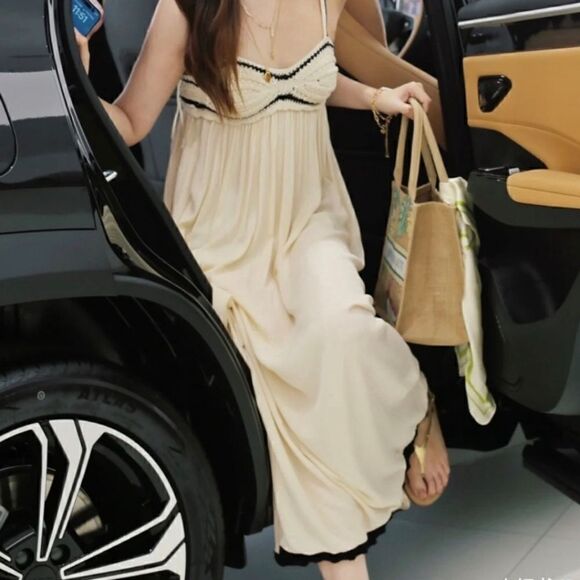 ZARA COMBINATION KNIT DRESS beach - Picture 14 of 15